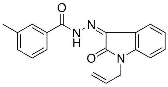 3-METHYL-BENZOIC ACID (1-ALLYL-2-OXO-1,2-DIHYDRO-INDOL-3-YLIDENE)-HYDRAZIDE