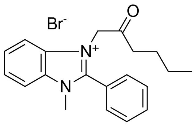 3-METHYL-1-(2-OXOHEXYL)-2-PHENYL-3H-BENZIMIDAZOL-1-IUM BROMIDE