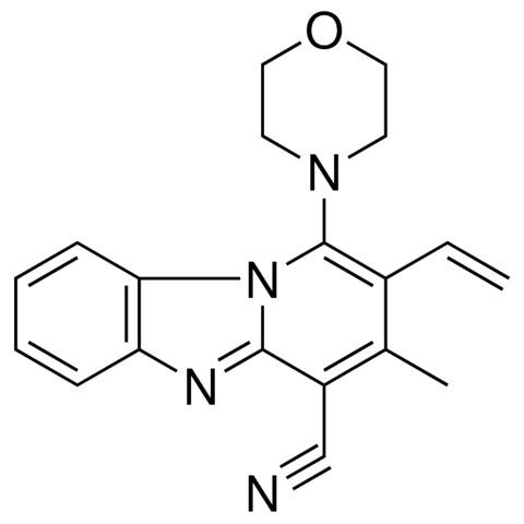 3-METHYL-1-(4-MORPHOLINYL)-2-VINYLPYRIDO(1,2-A)BENZIMIDAZOLE-4-CARBONITRILE