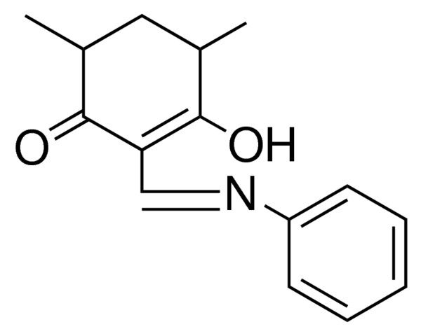 3-HYDROXY-4,6-DIMETHYL-2-PHENYLIMINOMETHYL-CYCLOHEX-2-ENONE