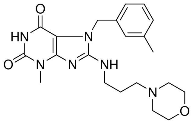 3-METHYL-7-(3-METHYLBENZYL)-8-{[3-(4-MORPHOLINYL)PROPYL]AMINO}-3,7-DIHYDRO-1H-PURINE-2,6-DIONE