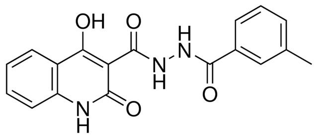 3-METHYL-BENZOIC ACID N'-(4-HO-2-OXO-1,2-DIHYDRO-QUINOLINE-3-CARBONYL)-HYDRAZIDE