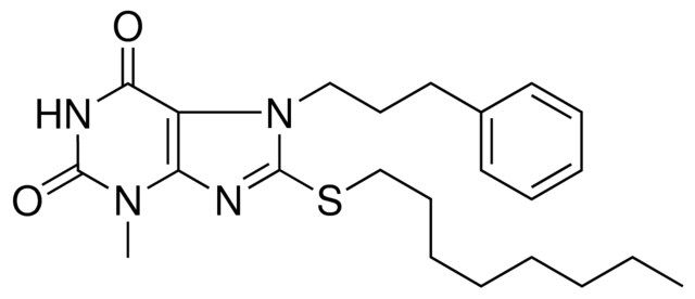 3-METHYL-8-OCTYLSULFANYL-7-(3-PHENYL-PROPYL)-3,7-DIHYDRO-PURINE-2,6-DIONE