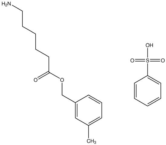 3-methylbenzyl 6-aminohexanoate benzenesulfonate