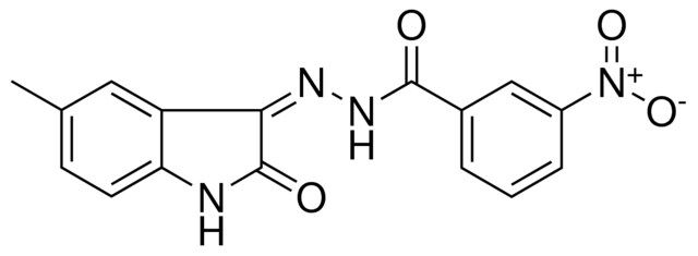 3-NITRO-BENZOIC ACID (5-METHYL-2-OXO-1,2-DIHYDRO-INDOL-3-YLIDENE)-HYDRAZIDE