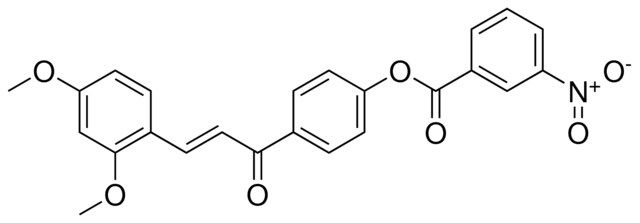 3-NITRO-BENZOIC ACID 4-(3-(2,4-DIMETHOXY-PHENYL)-ACRYLOYL)-PHENYL ESTER