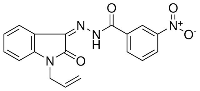 3-NITRO-BENZOIC ACID (1-ALLYL-2-OXO-1,2-DIHYDRO-INDOL-3-YLIDENE)-HYDRAZIDE