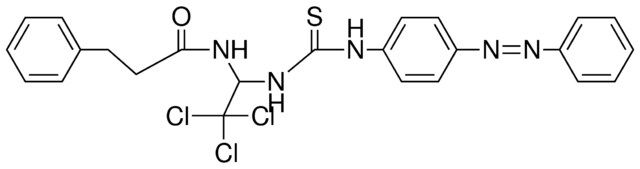 3-PH-N-(2,2,2-TRICHLORO-1-(3-(4-PHENYLAZO-PH)-THIOUREIDO)-ETHYL)-PROPIONAMIDE