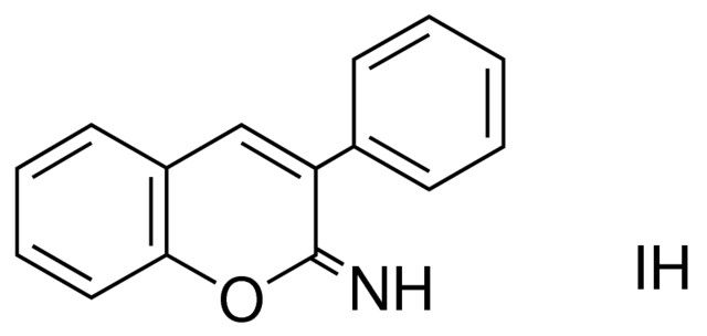 3-PHENYL-2H-1-BENZOPYRAN-2-IMINE HYDRIODIDE