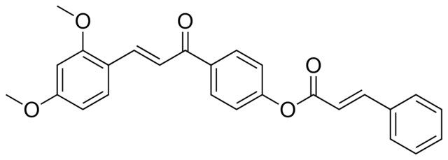 3-PHENYL-ACRYLIC ACID 4-(3-(2,4-DIMETHOXY-PHENYL)-ACRYLOYL)-PHENYL ESTER