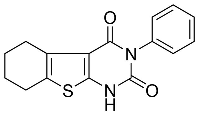 3-PHENYL-5,6,7,8-TETRAHYDRO-1H-BENZO(4,5)THIENO(2,3-D)PYRIMIDINE-2,4-DIONE