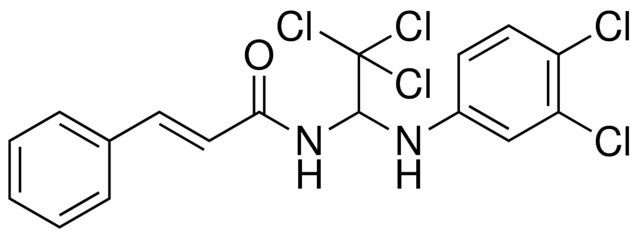 3-PHENYL-N-(2,2,2-TRICHLORO-1-(3,4-DICHLORO-PHENYLAMINO)-ETHYL)-ACRYLAMIDE