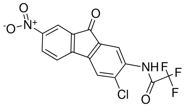 3-CHLORO-7-NITRO-2-(2,2,2-TRIFLUOROACETAMIDO)-9-FLUORENONE