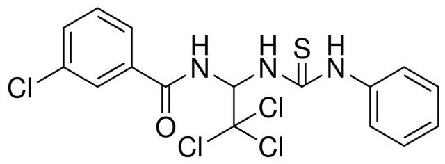 3-CHLORO-N-[2,2,2-TRICHLORO-1-(3-PHENYL-THIOUREIDO)-ETHYL]-BENZAMIDE