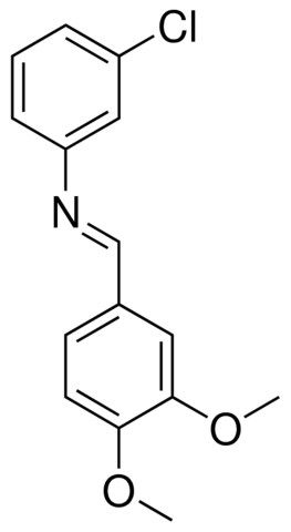 3-CHLORO-N-(3,4-DIMETHOXYBENZYLIDENE)ANILINE