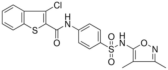 3-CHLORO-N-(4-{[(3,4-DIMETHYL-5-ISOXAZOLYL)AMINO]SULFONYL}PHENYL)-1-BENZOTHIOPHENE-2-CARBOXAMIDE