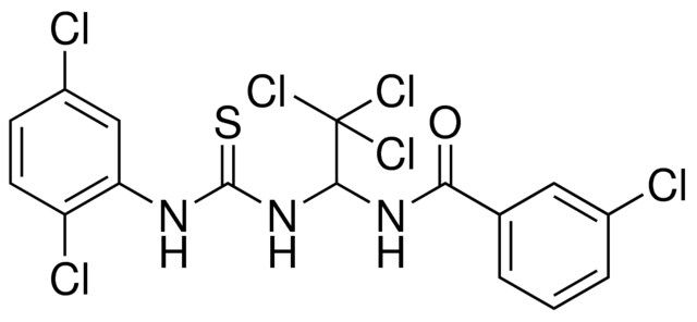 3-CL-N-(2,2,2-TRICHLORO-1-[3-(2,5-DICHLORO-PHENYL)-THIOUREIDO]-ETHYL)-BENZAMIDE