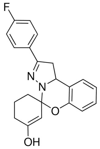 2-(4-FLUOROPHENYL)-1,10B-DIHYDROSPIRO[BENZO[E]PYRAZOLO[1,5-C][1,3]OXAZINE-5,1'-CYCLOHEX[2]EN]-3'-OL