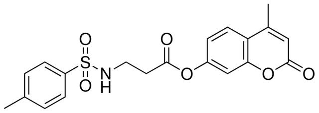 3-(TOLUENE-4-SULFONYLAMINO)-PROPIONIC ACID 4-METHYL-2-OXO-2H-CHROMEN-7-YL ESTER