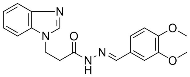 3-BENZOIMIDAZOL-1-YL-PROPIONIC ACID (3,4-DIMETHOXY-BENZYLIDENE)-HYDRAZIDE