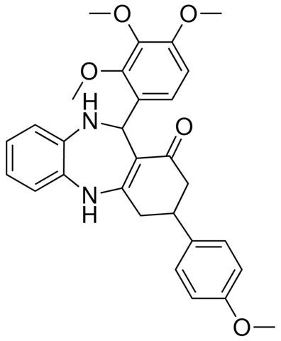 3-(4-METHOXYPHENYL)-11-(2,3,4-TRIMETHOXYPHENYL)-2,3,4,5,10,11-HEXAHYDRO-1H-DIBENZO[B,E][1,4]DIAZEPIN-1-ONE