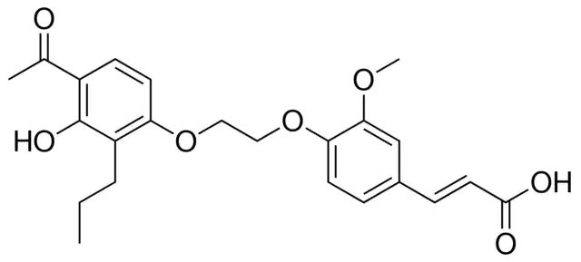 3-(4-(2-(4-ACETYL-3-HYDROXY-2-PROPYLPHENOXY)ETHOXY)-3-METHOXYPHENYL)ACRYLIC ACID