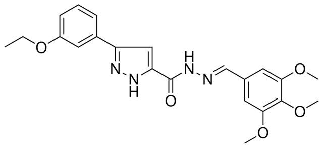 3-(3-ETHOXYPHENYL)-N'-(3,4,5-TRIMETHOXYBENZYLIDENE)-1H-PYRAZOLE-5-CARBOHYDRAZIDE