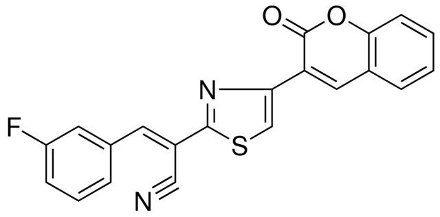 3-(3-FLUORO-PHENYL)-2-[4-(2-OXO-2H-CHROMEN-3-YL)-THIAZOL-2-YL]-ACRYLONITRILE