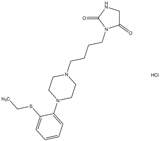 3-(4-{4-[2-(ethylsulfanyl)phenyl]-1-piperazinyl}butyl)-2,4-imidazolidinedione hydrochloride