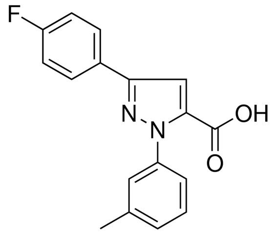 3-(4-FLUOROPHENYL)-1-(3-METHYLPHENYL)-1H-PYRAZOLE-5-CARBOXYLIC ACID