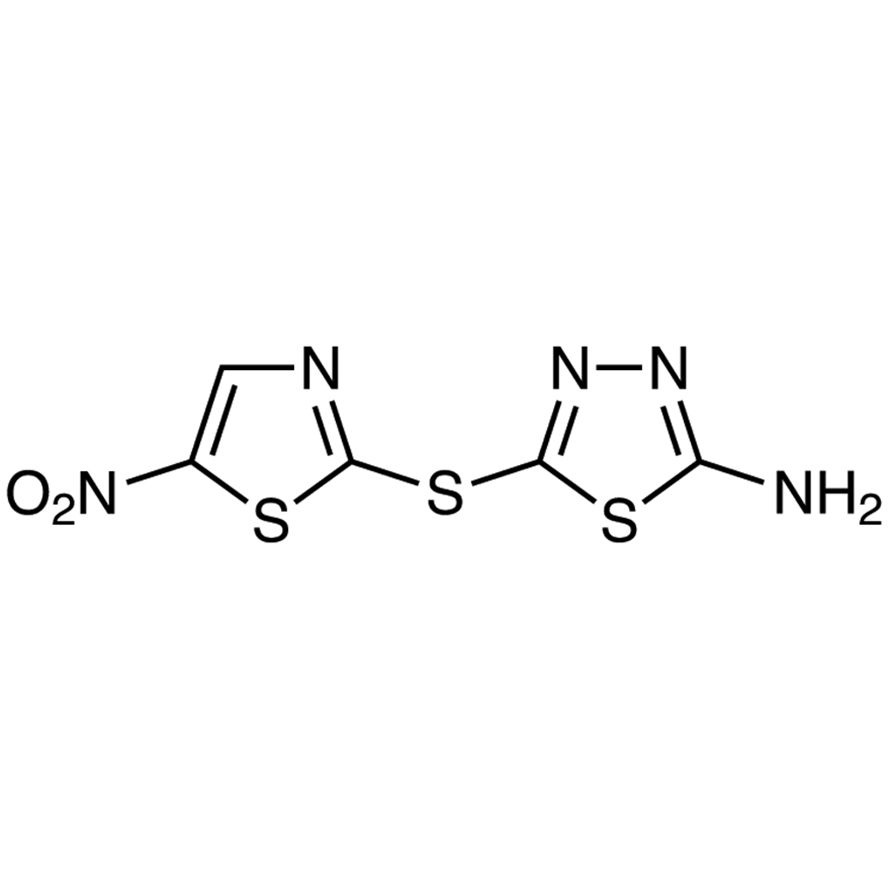 2-Amino-5-[(5-nitro-2-thiazolyl)thio]-1,3,4-thiadiazole