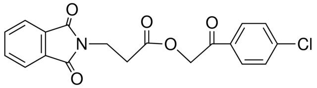 3-(1,3-DIOXO-1,3-2H-ISOINDOL-2-YL)-PROPIONIC ACID 2-(4-CL-PH)-2-OXO-ETHYL ESTER