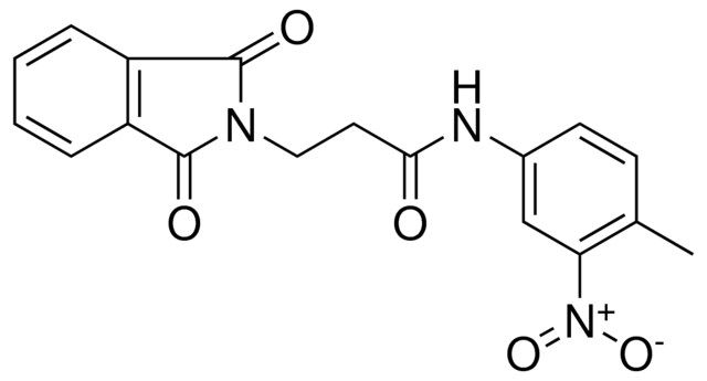 3-(1,3-DIOXO-1,3-DIHYDRO-ISOINDOL-2-YL)-N-(4-METHYL-3-NITRO-PHENYL)-PROPIONAMIDE