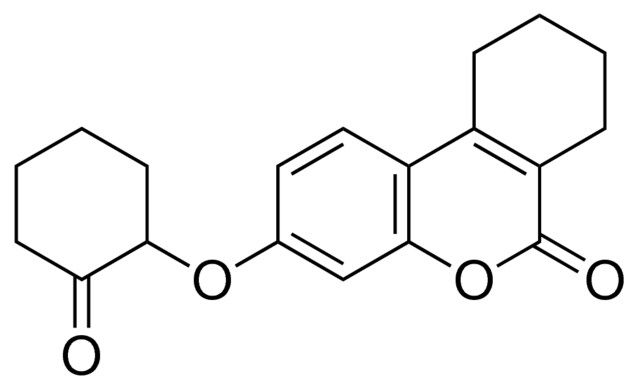 3-(2-OXO-CYCLOHEXYLOXY)-7,8,9,10-TETRAHYDRO-BENZO(C)CHROMEN-6-ONE