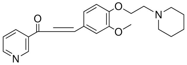 3-(3-METHOXY-4-(2-PIPERIDIN-1-YL-ETHOXY)-PHENYL)-1-PYRIDIN-3-YL-PROPENONE