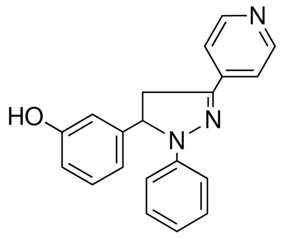 3-(2-PHENYL-5-PYRIDIN-4-YL-3,4-DIHYDRO-2H-PYRAZOL-3-YL)-PHENOL