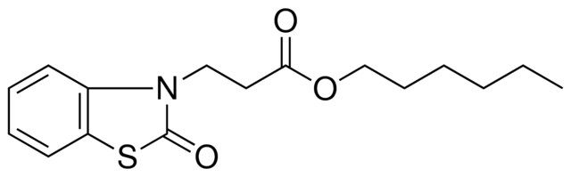 3-(2-OXO-BENZOTHIAZOL-3-YL)-PROPIONIC ACID HEXYL ESTER