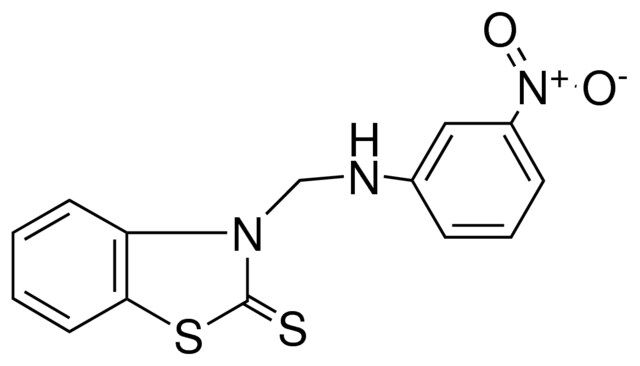 3-(3-NITROANILINOMETHYL)-2(3H)-BENZOTHIAZOLETHIONE