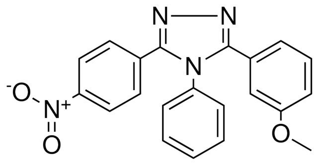 3-(3-METHOXY-PHENYL)-5-(4-NITRO-PHENYL)-4-PHENYL-4H-(1,2,4)TRIAZOLE