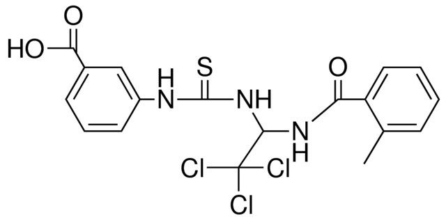 3-(3-(2,2,2-TRICHLORO-1-(2-METHYL-BENZOYLAMINO)-ETHYL)-THIOUREIDO)-BENZOIC ACID