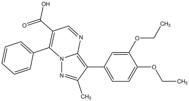 3-(3,4-Diethoxyphenyl)-2-methyl-7-phenylpyrazolo[1,5-<i>a</i>]pyrimidine-6-carboxylic acid