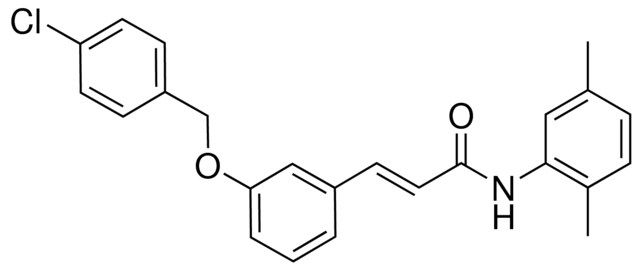 3-(3-((4-CHLOROBENZYL)OXY)PHENYL)-N-(2,5-DIMETHYLPHENYL)-2-PROPENAMIDE