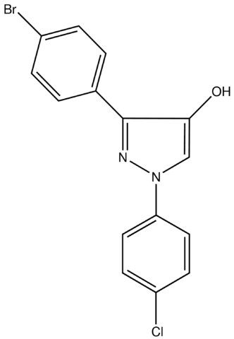 3-(4-Bromophenyl)-1-(4-chlorophenyl)-1<i>H</i>-pyrazol-4-ol