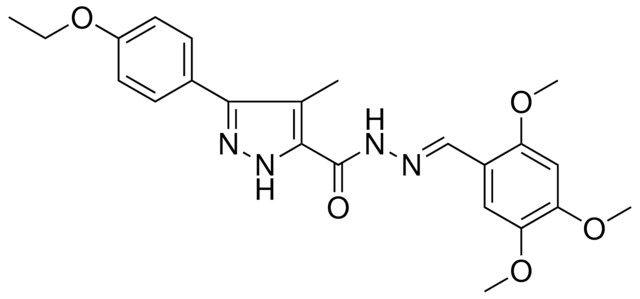 3-(4-ETHOXYPHENYL)-4-METHYL-N'-[(E)-(2,4,5-TRIMETHOXYPHENYL)METHYLIDENE]-1H-PYRAZOLE-5-CARBOHYDRAZIDE