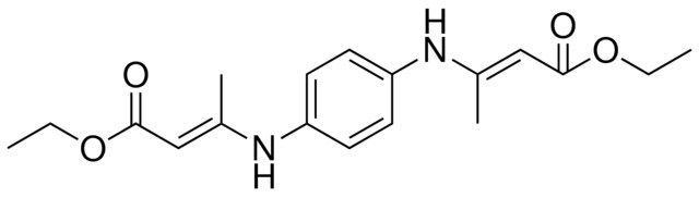 3-(4-(2-ETHOXYCARBONYL-1-ME-VINYLAMINO)-PHENYLAMINO)-BUT-2-ENOIC ACID ET ESTER