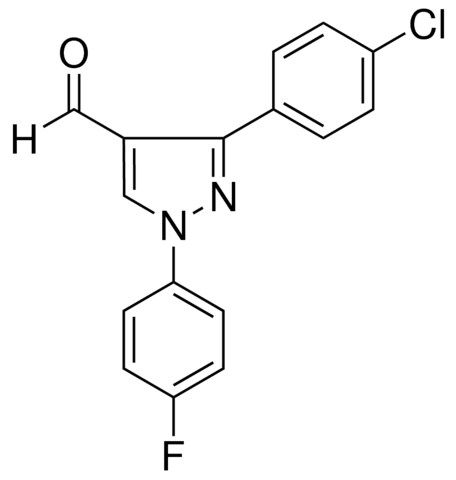 3-(4-CHLOROPHENYL)-1-(4-FLUOROPHENYL)-1H-PYRAZOLE-4-CARBALDEHYDE