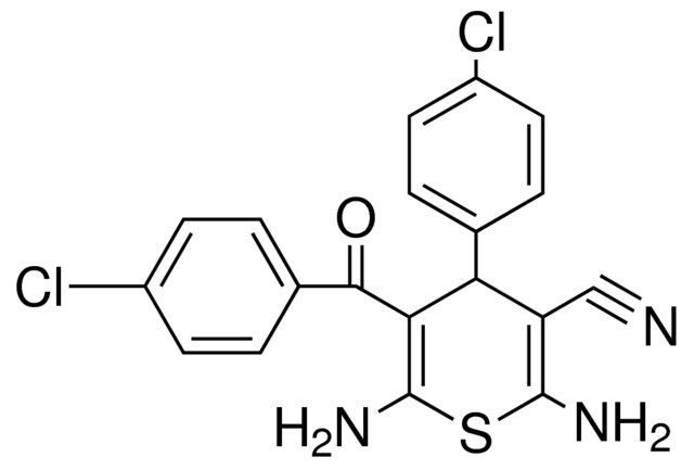 2,6-DIAMINO-5-(4-CHLORO-BENZOYL)-4-(4-CHLORO-PHENYL)-4H-THIOPYRAN-3-CARBONITRILE