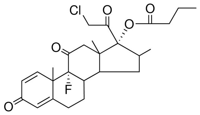 21-CL-9-ALPHA-F-17-ALPHA-HO-16-BETA-ME-PREGNA-1,4-DIENE-3,11,20-TRIONE BUTANOATE