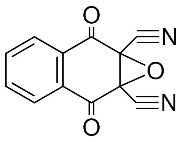 2,7-DIOXO-2,7-DIHYDRO-1-OXA-CYCLOPROPA(B)NAPHTHALENE-1A,7A-DICARBONITRILE