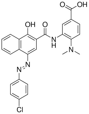 3-((4-((4-CL-PH)DIAZENYL)-1-HO-2-NAPHTHOYL)AMINO)-4-(DIMETHYLAMINO)BENZOIC ACID